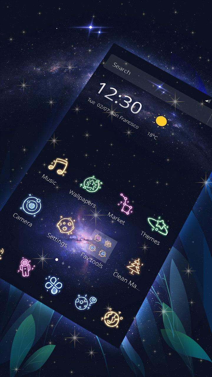 Star Theme. 5 Звëздночное приложение. Try galaxy на андроид