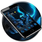 Night Wolf Blue Flame Theme icon