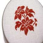 Cross Stitch Flower Design Zeichen