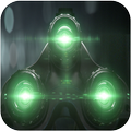 Night Vision Camera Filter Effect Simulated