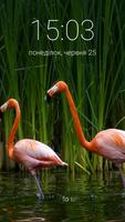 Pink Flamingo Lock Screen Theme capture d'écran 3