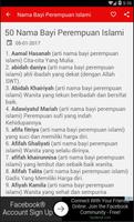 900 Nama Bayi Perempuan Islami poster