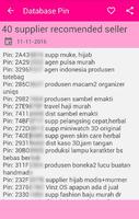 Database PIN Supplier Plakat