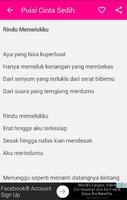 برنامه‌نما Puisi Cinta Sedih Terbaik عکس از صفحه