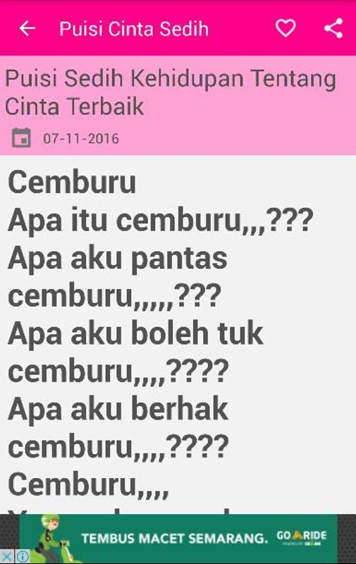 Puisi Cinta Sedih Terbaik Fur Android Apk Herunterladen