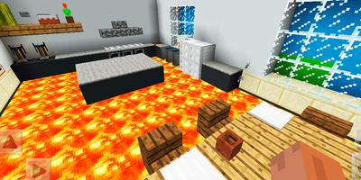 Floor is Lava Mini-game. Map for MCPE syot layar 1