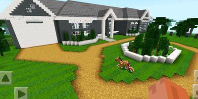 پوستر New Town Lego School. Map for MCPE