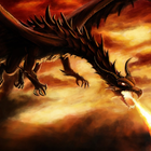 Дракон Злой огонь Обои иконка