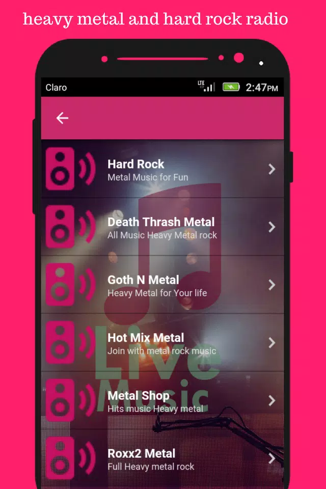 Скачать радио тяжелый металл и хард-рок музыка APK для Android