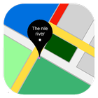 Nile river Map icône