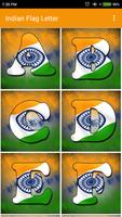 Indian Flag Letter Affiche