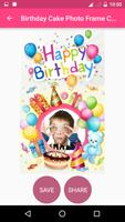 Birthday Cake Photo Frame Card capture d'écran 1