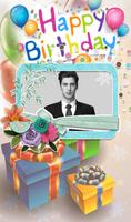 Birthday Cake Photo Frame Card скриншот 2