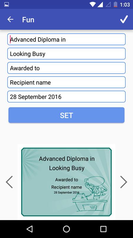 certificate maker creator for android apk download