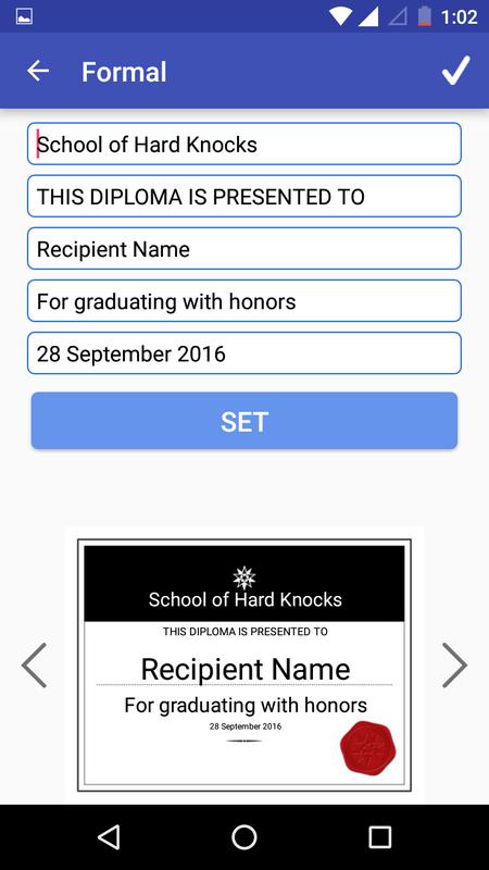 certificate maker creator for android apk download
