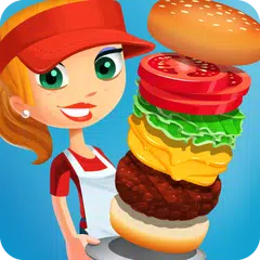 Sky Burger 🍔 Endless Hamburger Stacking Food Game APK 下載