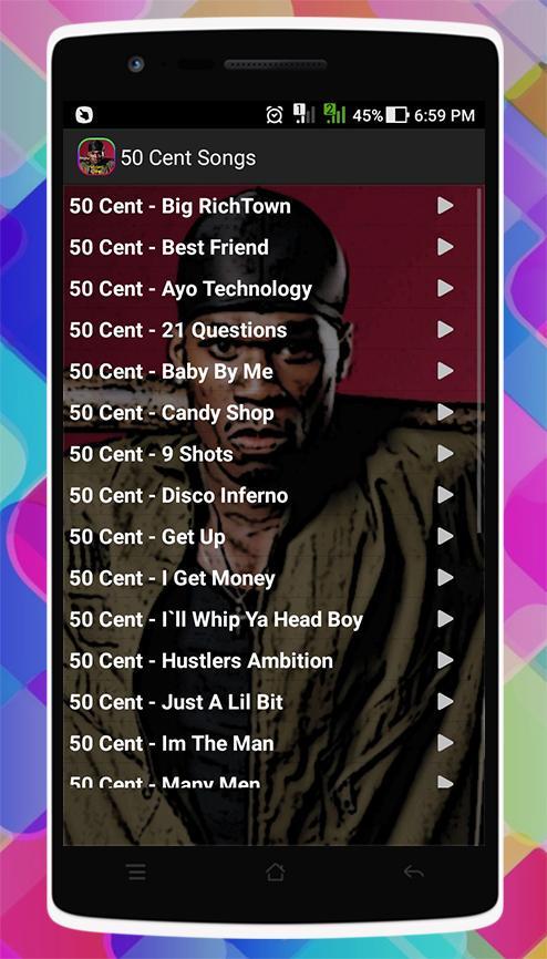 50 Cent Songs For Android Apk Download