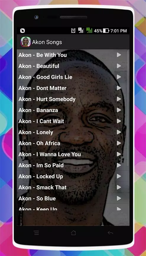 Akon Songs APK pour Android Télécharger