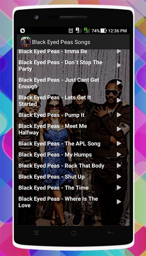 Black Eyed Peas Songs APK voor Android Download