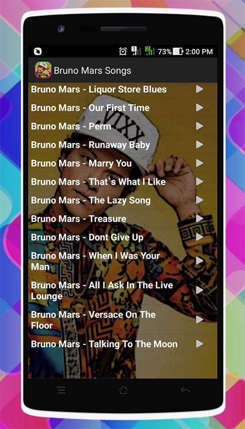 Bruno Mars Songs For Android Apk Download - runaway roblox id number