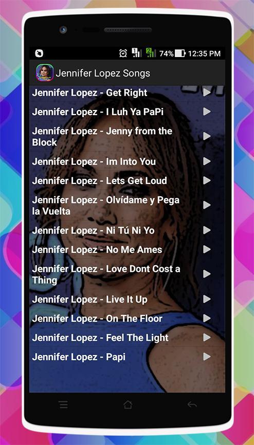 Jennifer Lopez Songs For Android Apk Download