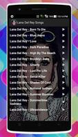 Lana Del Rey Songs اسکرین شاٹ 1