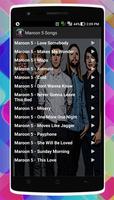 برنامه‌نما Maroon 5 Songs عکس از صفحه
