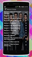 Maroon 5 Songs تصوير الشاشة 2