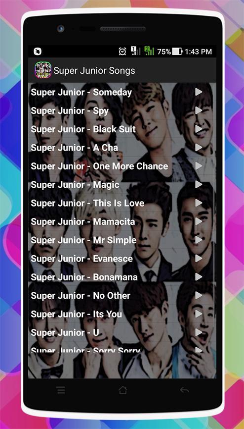 Super Junior Black Suit Songs APK for Android Download