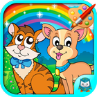 PAINT PETS with your finger - SAMPI COLORS आइकन