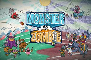 Poster Monster VS Zombie
