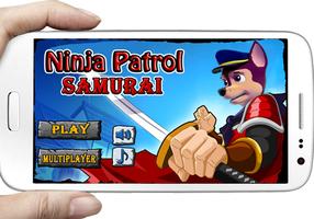Paw Run ninja Patrol samurai پوسٹر
