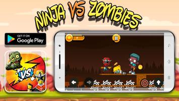 ninja vs zombie: warrior-fight-survival & legends poster