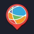 Earth Maps: GPS, Lat & Lon icône