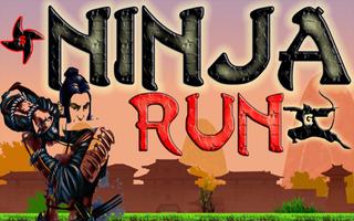 samurai: ninja run game Ψ Affiche