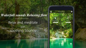 Waterfall sounds-Relaxing flow Affiche