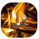 Fire sounds ~ Fire wallpaper Sleep sounds HD آئیکن