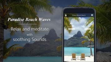 Paradise Beach-Waves Flowing پوسٹر