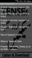 1 Schermata English Tense in Urdu Mp3