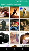 Poster Cute Couple Kiss Wallpaper-HD