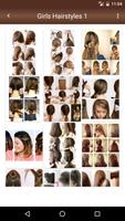 Girls Easy Hairstyles Steps Affiche