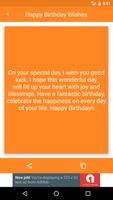 Happy Birthday Wishes SMS Images Wallpapers screenshot 3