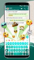 Keyboard for Whatsapp-fast emoji/sticker/gif send capture d'écran 1