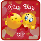 Real Kiss Romantic Gif آئیکن