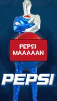 Pepsi Man mem button ポスター