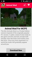 Animal MOD For MCPE! capture d'écran 1