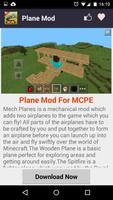 Plane MOD For MCPE! captura de pantalla 1