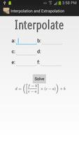Interpolation and Extrapolate تصوير الشاشة 1