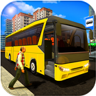 Coach Bus Driving Sim 3D آئیکن