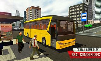 Coach Bus Driving Sim 3D โปสเตอร์